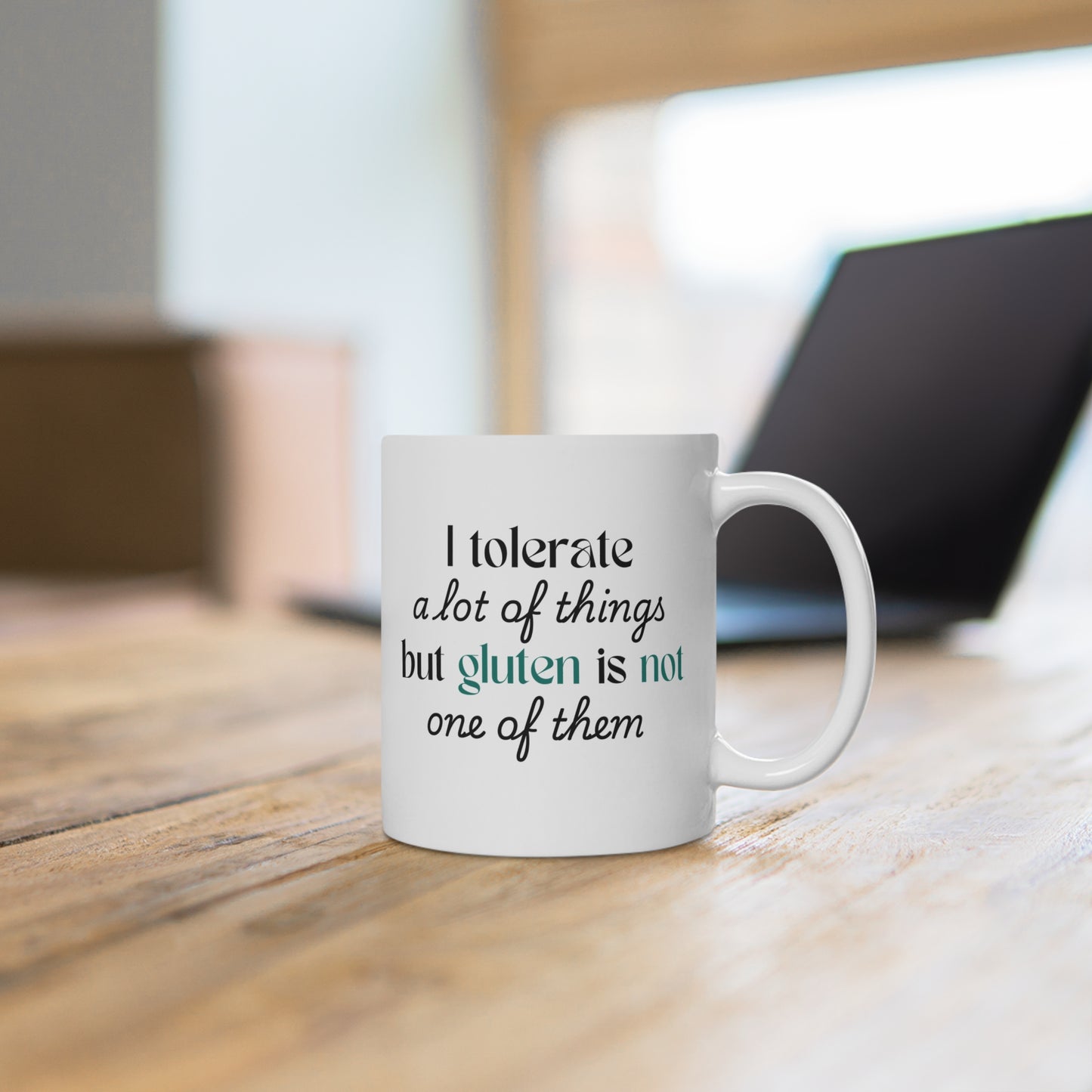 "Intolerant to Gluten" Mug for Rhodes Gluten Free