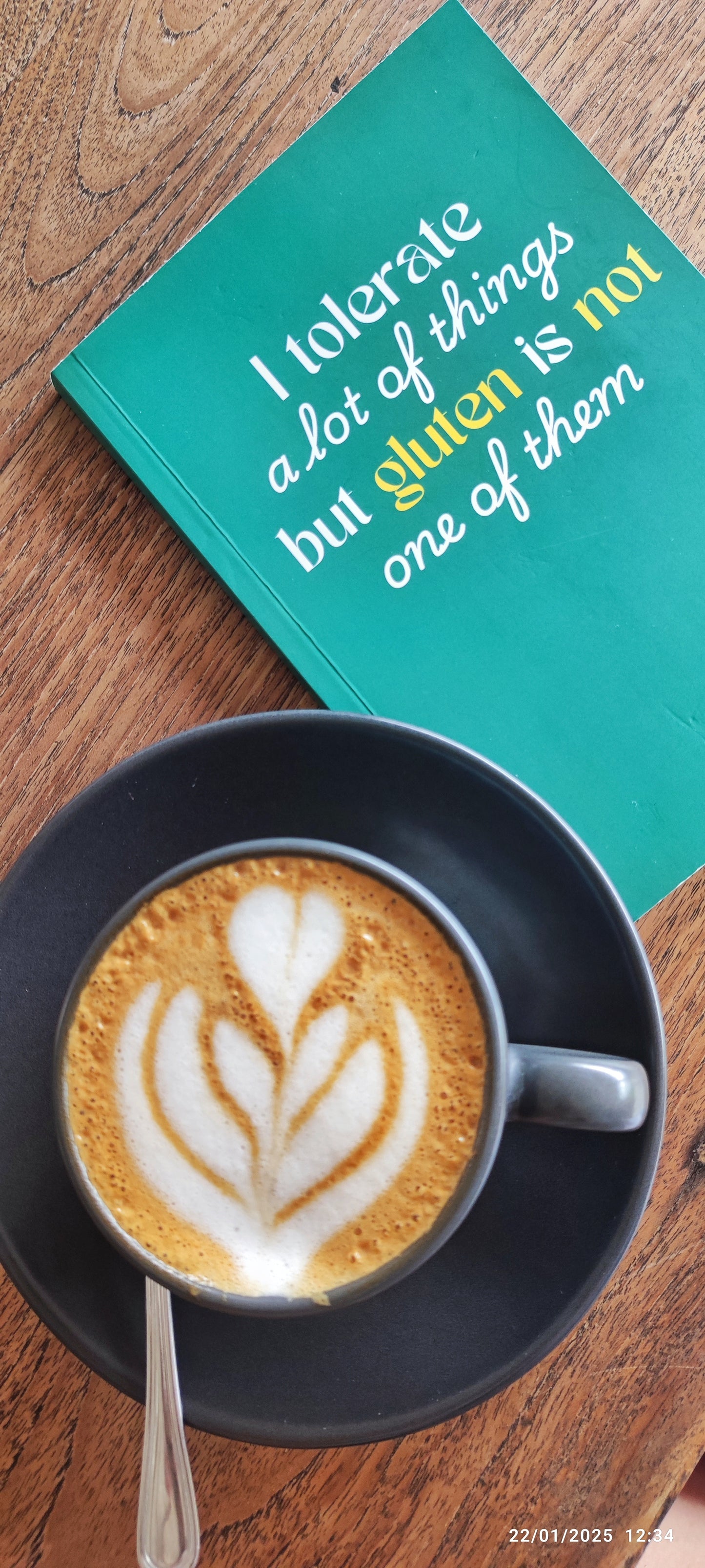 "Intolerant to Gluten" Softcover Notebook, A5