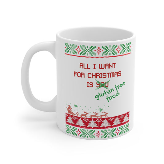 Gluten Free Ugly Christmas Mug