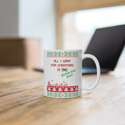 Gluten Free Ugly Christmas Mug