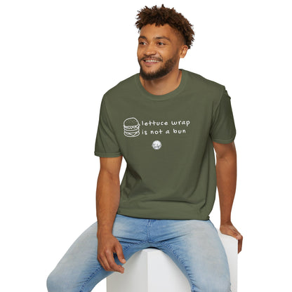 "Lettuce Wrap Is Not a Bun" Gluten Free T-Shirt