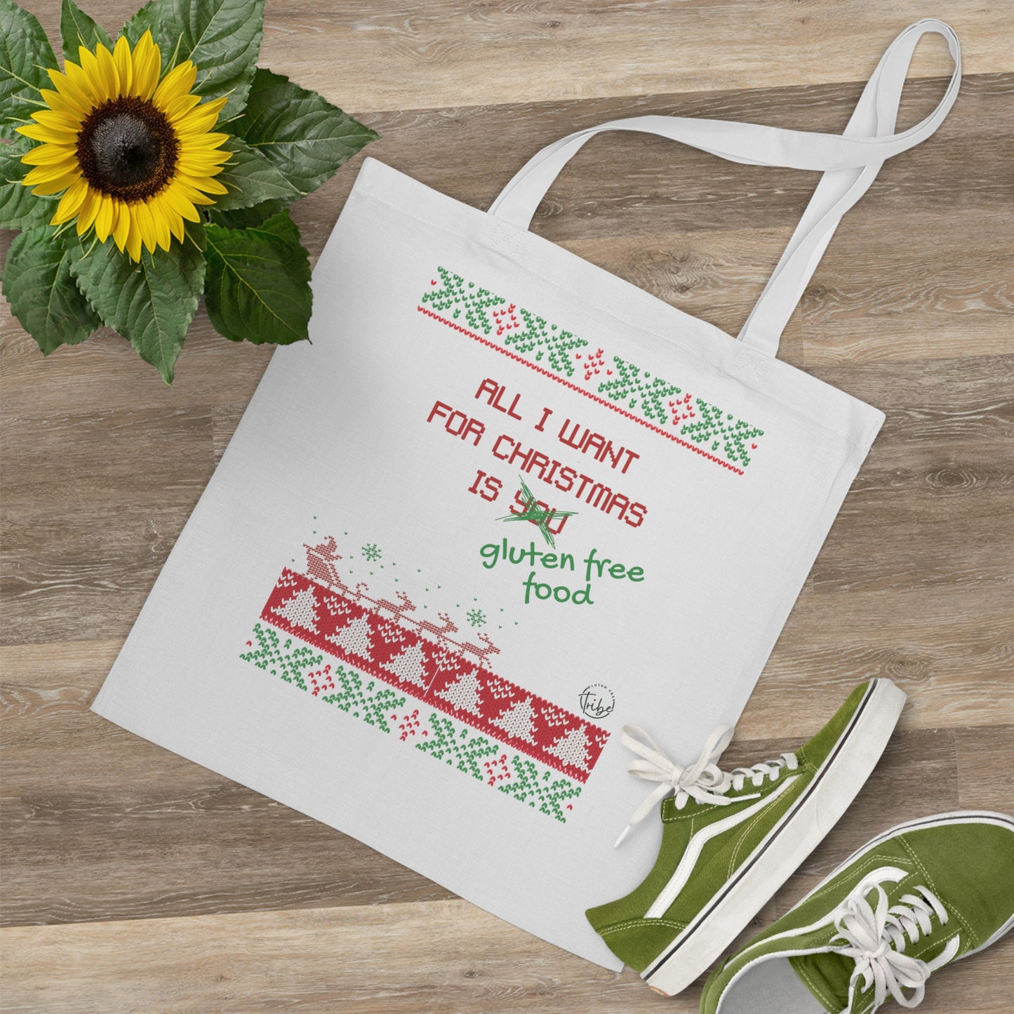 Gluten Free Ugly Christmas Tote Bag