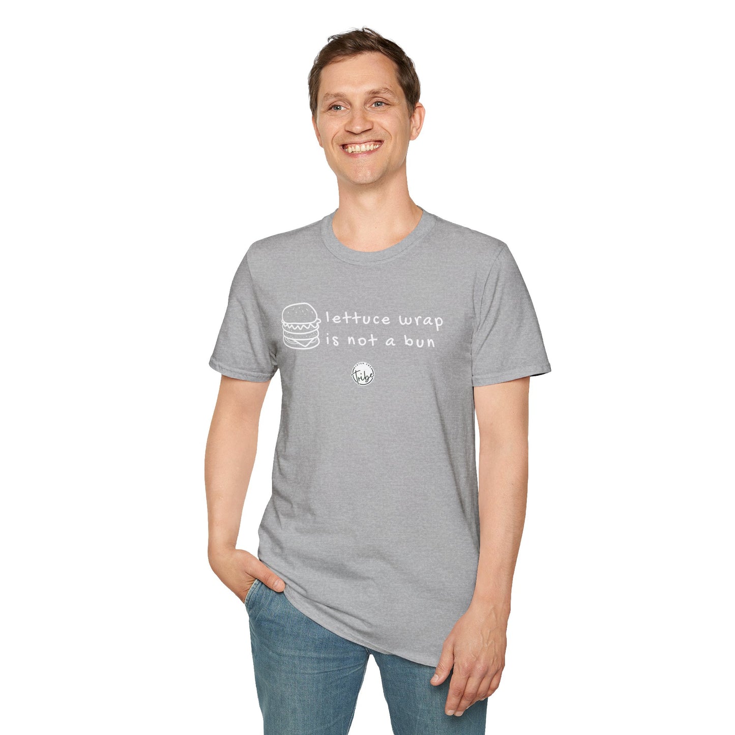 "Lettuce Wrap Is Not a Bun" Gluten Free T-Shirt