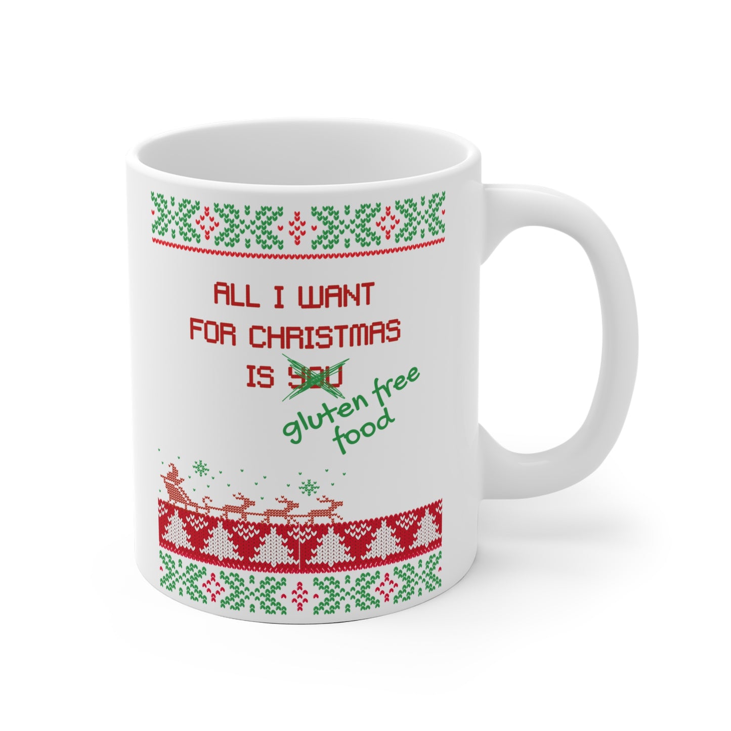 Gluten Free Ugly Christmas Mug